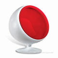 Ball-shaped Leisure Chair, Made of PU and Leather Cushion, Measures 1,030 x 820 x 1,250mm